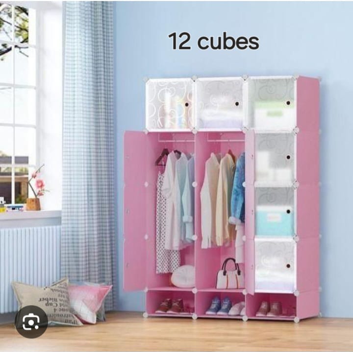Plastic Cabinet 12 Cubes